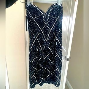 Scala Navy Blue Evening Dress